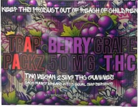 Trap Packz 25 mg THC Gummies Berry