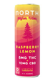 North Canna Co. 12 oz 5 & 10 Higher Vibes Raspberry Lemon