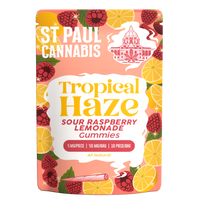 St. Paul Cannabis Tropical Haze 5 mg Gummies Sour Raspberry Lemonade