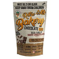 Retro Bakery 1.76 oz 50 mg Sea Salt Dark Chocolate Bar