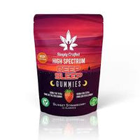 Simply Crafted Deep Sleep Gummies 5 & 15 Strawberry