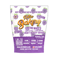 RETRO BAKERY 25 mg Vegan Gummie Wheel 2 pack - Very Berry Grape