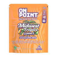 On Point 5 mg THC 10 mg CBG 10 mg CBC Midwest Tropics Gummies