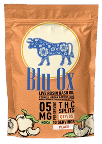 Blue Ox  10 mg Live Rosin Gummies Indica Peach