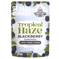 St. Paul Cannabis Tropical Haze 5 mg Gummies Blackberry
