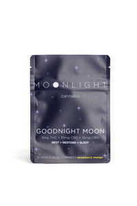 Moonlight Goodnight Moon Gummies 5 mg THC + 10 mg CBD + 15 mg CBN