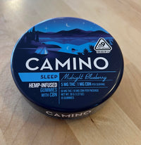 CAMINO "Sleep" 5mgTHC  1mgCBN Gummies Midnight Blueberry