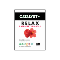 Catalyst RELAX Raspberry Hibiscus Gummie 10 mg THC 25 MG CBD