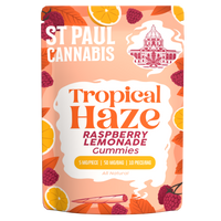 St. Paul Cannabis Tropical Haze 5 mg Gummies Raspberry Lemonade
