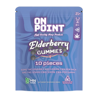 On Point 5 mg THC 25 mg CBD 10 mg CBN Elderberry Sleep Gummies