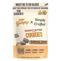 Retro Bakery 2.5 oz 50 mg Chocolate Covered Mini Peanut Butter Cookies